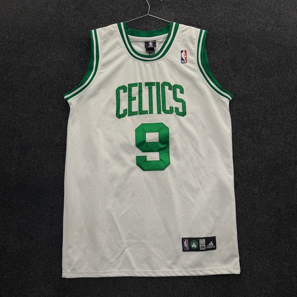 Adidas NBA Boston Celtics Rajon Rondo 9 Jersey White Green Vintage Size 54